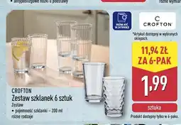 ALDI Szklanki Crofton 6-pak oferta