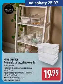 ALDI Pojemnik do przechowywania z szufladą Home Creation oferta