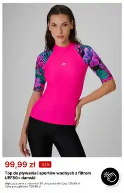 4F Top do pływania i sportów wodnych z filtrem UPF50+ damski 4F oferta