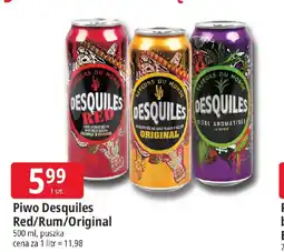 E.Leclerc Piwo Desquiles Red/Rum/Original oferta