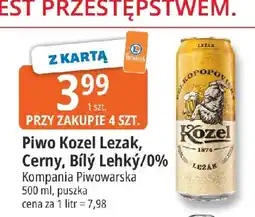 E.Leclerc Piwo Kozel Lezak, Cerny, Bílý Lehký/0% oferta