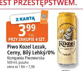 E.Leclerc Piwo Kozel Lezak, Cerny, Bílý Lehký/0% oferta