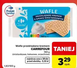 Globi Wafle z kremem o smaku kakaowym Carrefour oferta