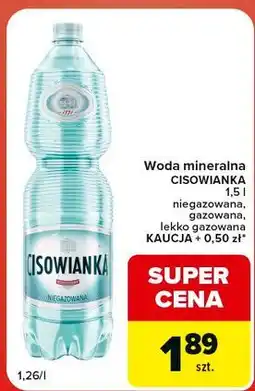 Globi Woda lekko gazowana Cisowianka oferta