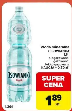 Globi Woda lekko gazowana Cisowianka oferta