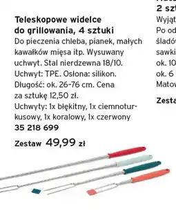 Tchibo Teleskopowe widelce do grillowania 4-pak oferta