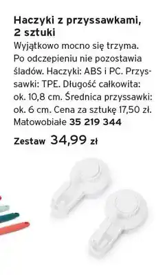 Tchibo Haczyki z przyssawkami 2-pak oferta