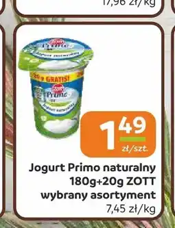 Społem Częstochowa Jogurt Primo naturalny Zott oferta