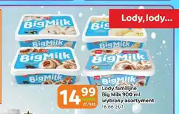 Społem Częstochowa Lody familijne Big Milk Śmietankowe oferta