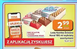 Społem Częstochowa Lody Kostka Śnieżna Koral oferta