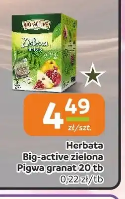 Społem Częstochowa Herbata ekspresowa zielona Big-Active Pigwa i Granat oferta