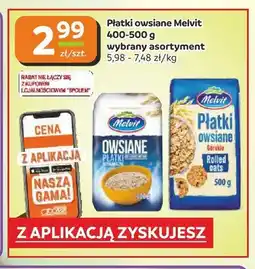Społem Częstochowa Płatki owsiane błyskawiczne Melvit oferta