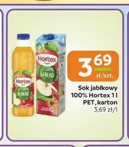 Społem Częstochowa Sok jabłkowy 100% Hortex w butelce oferta