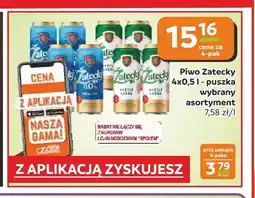 Społem Częstochowa Piwo Zatecky Svetly Lezak 4-pak oferta
