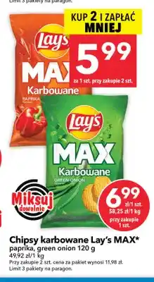 Lewiatan Chipsy karbowane Lay's MAX paprika oferta
