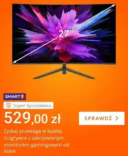 Allegro Monitor gamingowy zakrzywiony AIWA 27 oferta