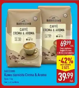 ALDI Kawa ziarnista Crema & Aroma Barissimo oferta