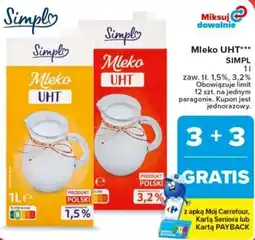 Carrefour Mleko uht simpl oferta