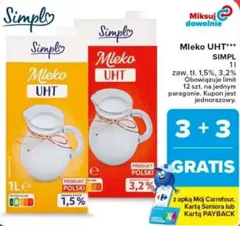 Carrefour Mleko uht simpl oferta