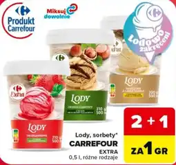 Carrefour Lody, sorbety* CARREFOUR EXTRA oferta