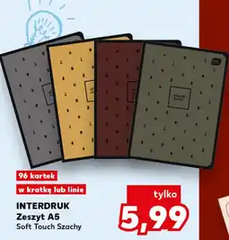 Kaufland Zeszyt A5 Soft Touch Szachy oferta