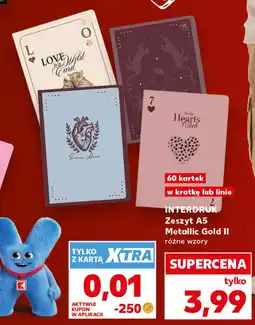 Kaufland Zeszyt A5 Metallic Gold II oferta