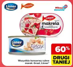 Carrefour Wszystkie konserwy rybne Graal, Lisner oferta