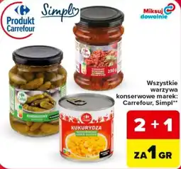 Carrefour Kukurydza konserwowa super słodka oferta