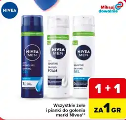 Carrefour Żele i pianki do golenia marki Nivea oferta