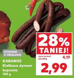 Kaufland Kabanos Kiełbasa dymem kopcona oferta