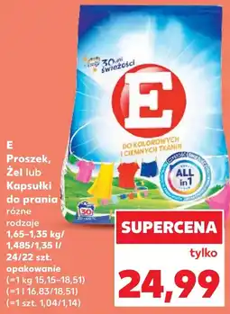 Kaufland E Proszek, Żel lub Kapsułki do prania oferta