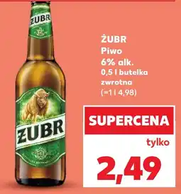Kaufland Piwo ŻUBR oferta