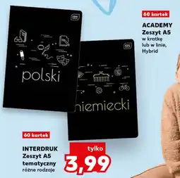 Kaufland INTERDRUK Zeszyt A5 tematyczny oferta