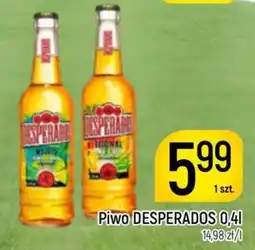 Delikatesy Piotruś Pan Piwo DESPERADOS 0,4l oferta