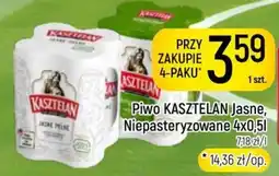 Delikatesy Piotruś Pan Piwo KASZTELAN Jasne, Niepasteryzowane oferta