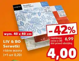 Kaufland Serwetki LIV & BO oferta