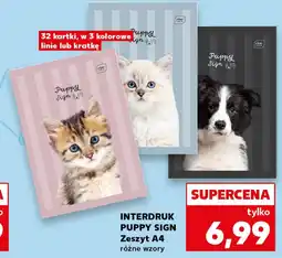 Kaufland INTERDRUK PUPPY SIGN Zeszyt A4 oferta