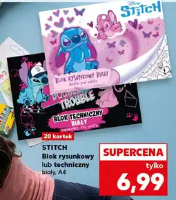 Kaufland STITCH Blok rysunkowy lub techniczny biały, A4 oferta