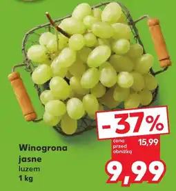 Kaufland Winogrona jasne luzem oferta