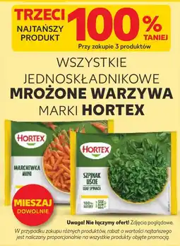 Kaufland Jednoskładnikowe mrożone warzywa Hortex oferta