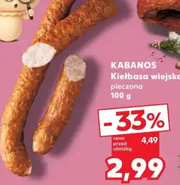Kaufland Kabanos Kiełbasa wiejska pieczona oferta