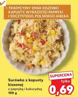 Kaufland Surówka z kapusty kiszzonej z papryką i kukurydzą oferta