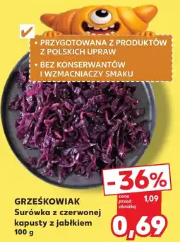 Kaufland GRZEŚKOWIAK Surówka z czerwonej kapusty z jabłkiem oferta