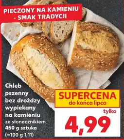 Kaufland Chleb pszenny bez drożdży wypiekany na kamieniu ze słonecznikiem oferta