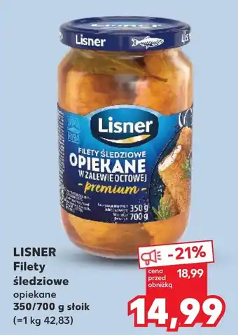 Kaufland Lisner Filety śledziowe opiekane oferta