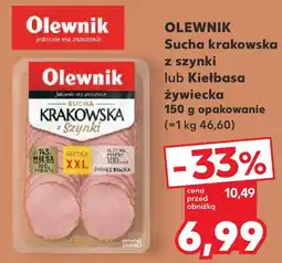 Kaufland Olewnik Sucha krakowska z szynki oferta