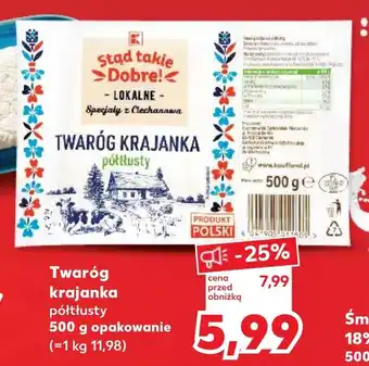 Kaufland Twaróg krajanka półtłusty oferta