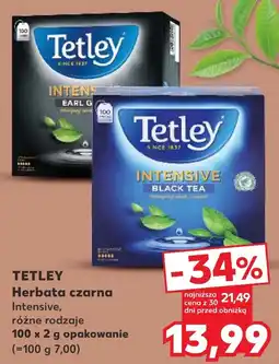 Kaufland Tetley Herbata czarna Intensive oferta
