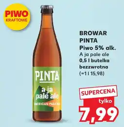 Kaufland Piwo Kraftowe Pinta A ja Pale Ale oferta