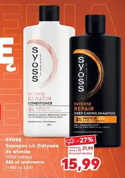Kaufland SYOSS Szampon lub Odżywka do włosów oferta